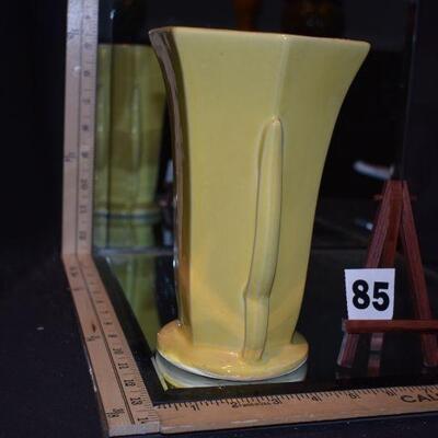 McCoy Yellow 2-handled Vase 