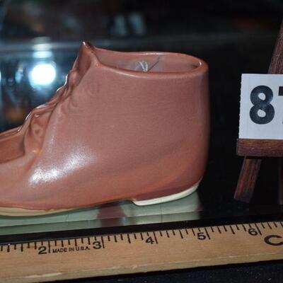 1940 McCoy Mary Jane Shoe Planter - Pink