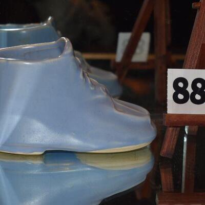 1940 McCoy Blue Jane Shoe Planter 
