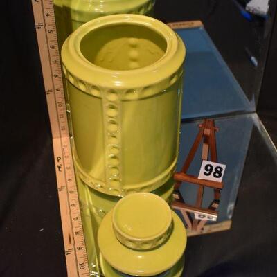 McCoy Yellow Cookie Jar with Lid 