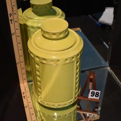 McCoy Yellow Cookie Jar with Lid 