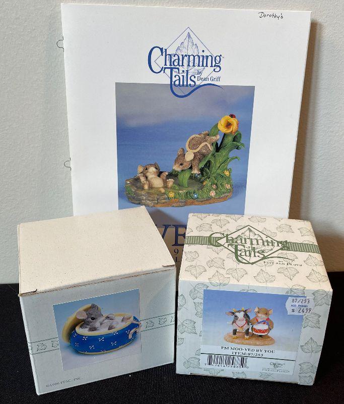 #285 Fitz &amp; Floyd Charming Tails: Collectors Book plus I'm Moo-ved by you | EstateSales.org
