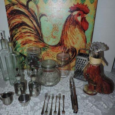 ROOSTER JAR - WALL ART AND MORE