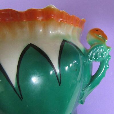 Czechoslovakia Small Planter with Griffin Heads