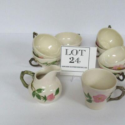 Franciscan Desert Rose Cups, Mug and Creamer