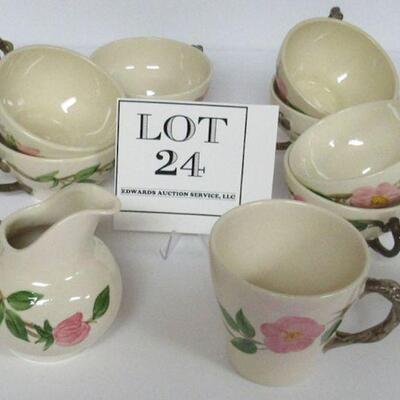 Franciscan Desert Rose Cups, Mug and Creamer