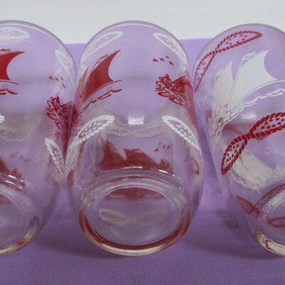 Vintage Sailboat Nautical Theme Tumblers