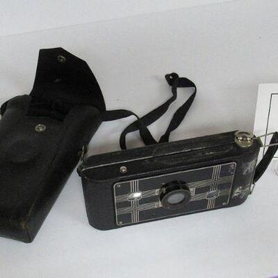 1930s Kodak Twinwinder Lens Camera With Case