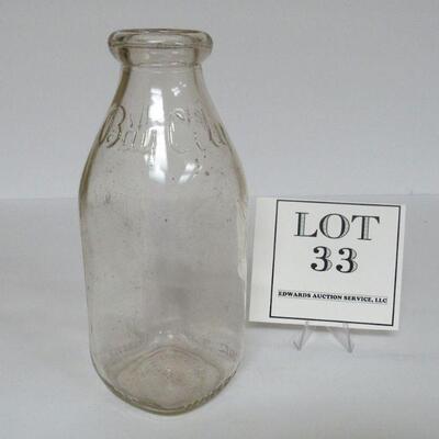 Vintage Bay City Servealike Milk Bottle 1 Qt