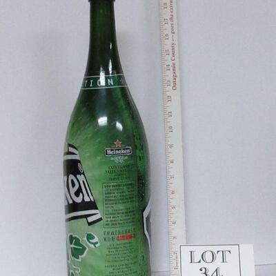 Huge Heineken Bottle 3 Qt 5.4 Fl oz! Empty