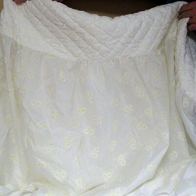 Vintage Baby Bassinette Liner and Crochet Apron
