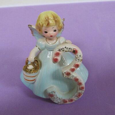 Vintage Nick Knacks, Josef Originals 3Yr Angel, Child's Bust, Enesco Girl, More