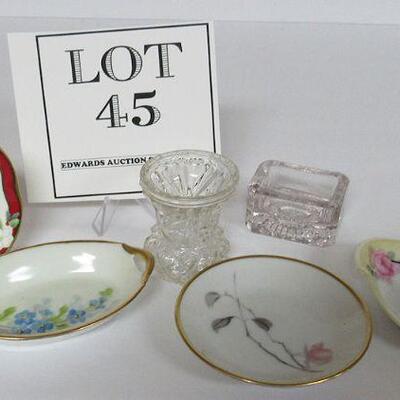 Pretty Smalls Pfaltzgraff Votive Holder, Rosenthal & Austria Butter Pats, Toothpick, Salt Dip