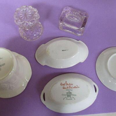 Pretty Smalls Pfaltzgraff Votive Holder, Rosenthal & Austria Butter Pats, Toothpick, Salt Dip