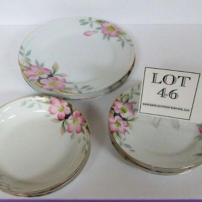 Noritake Azalea Dinner Plates, Lunch Plates, Soup Bowls