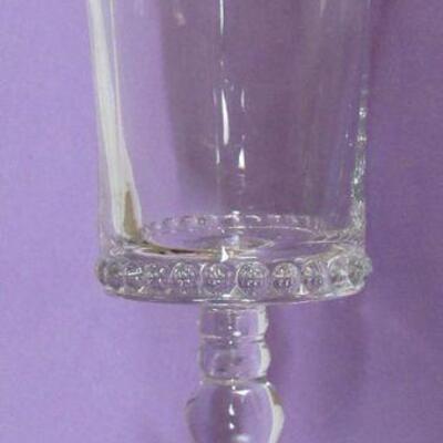 3 Vintage Pattern Glass Bryce Atlas Goblet, Unknown Goblet, and Narcissus Wine