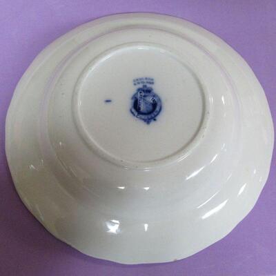 Meissen Cauldon England Blue Onion Soup Bowl & Maastricht Holland Plate