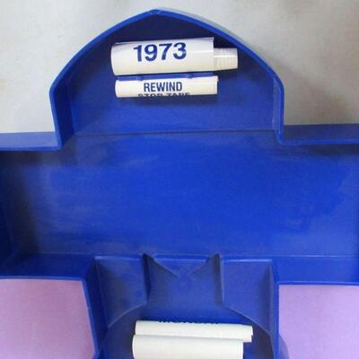Interesting 1970s Plastic Old Style Advertising Perpetual Wall Calendar