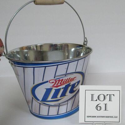 Miller Lite Milwaukee Brewers Ice Bucket 