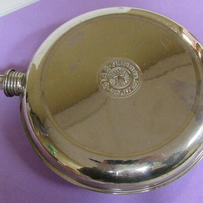 Vintage Pewter Gravy Pan, Wearever Metal Juicer, Metal Hot Water Bottle Star Brand