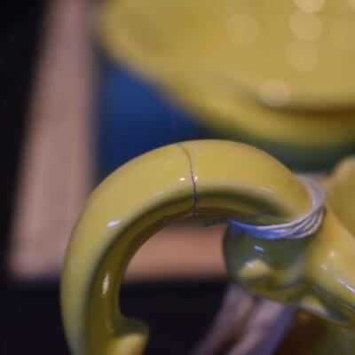 Grape Pitcher with Bowl - Yellow 
