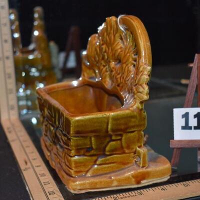 1953 Spinning Wheel Planter 