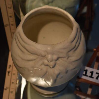 1930 Leaves & Berries Footed Vase 