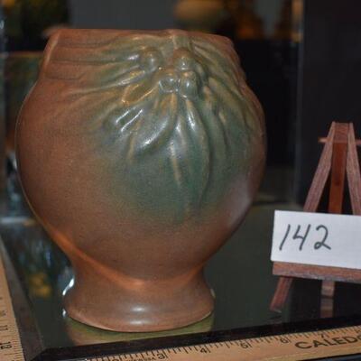 McCoy 1930 Leaves & Berries Footed Vase 