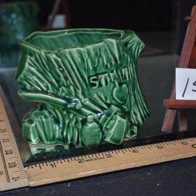 McCoy 1950 Green Stump Planter 