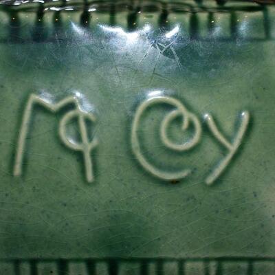 McCoy 1950 Green Planting Dish 