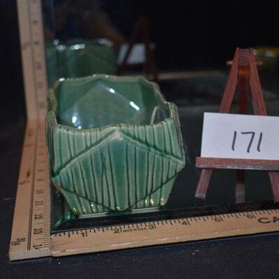 McCoy 1950 Green Planting Dish 