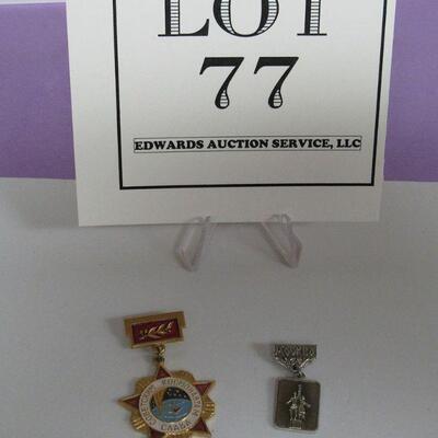 2 Foreign Pins Possibly Russian