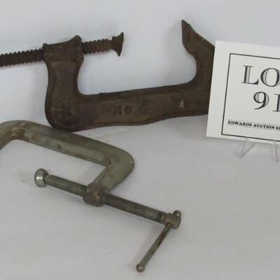 2 C Clamps 4"