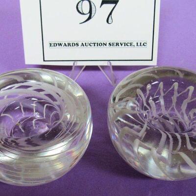 Contemporary Art Glass Candle Holders