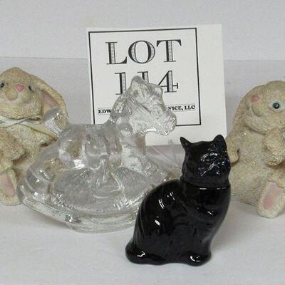 Misc Figures, Avon Cat, Horse Candle Holder