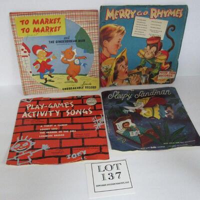 4 Vintage Childs Records