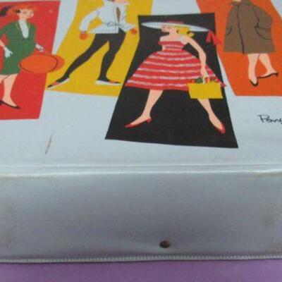 Doll Lot: Barbie Case, Ms Revlon Style Bride Doll, Lg Doll With Braids, Baby Doll and Tiny Doll