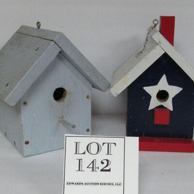 2 Wood Birdhouses
