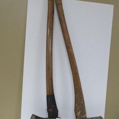 2 Old Long Handle Axes