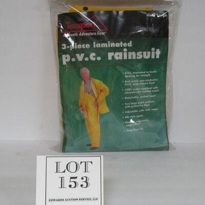 Large PVC Rainsuit In Orig Package Sz L