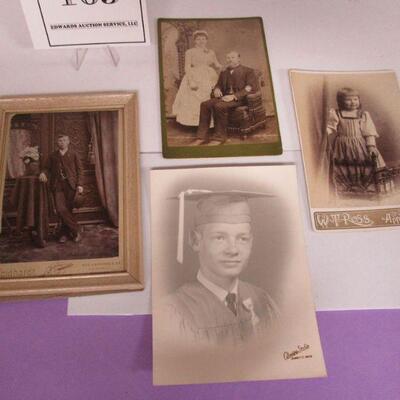 Nice Antique Professional Photos Late 1800s and One Newer