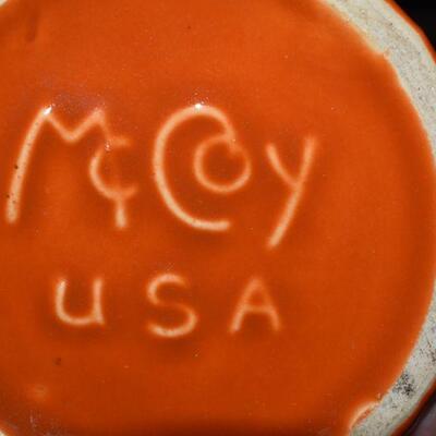 McCoy 1962 Orange Swirl Vase 
