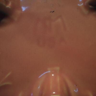McCoy 1945 Peach Colored Footed Flower Bowl 