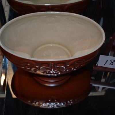 McCoy Pedestal  Oval Floraline Planter 