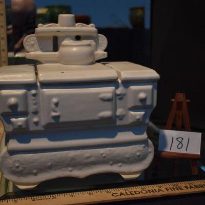 McCoy 1963-69 White Cookie Stove Jar 