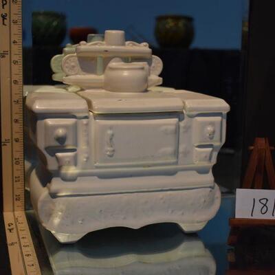 McCoy 1963-69 White Cookie Stove Jar 