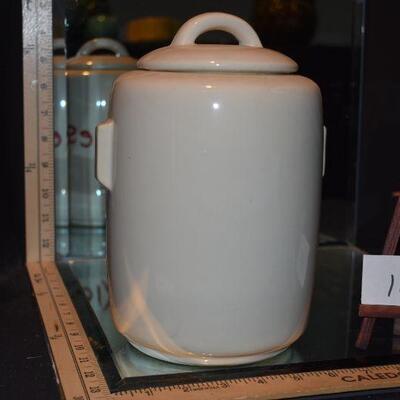 McCoy 1946 Cylinder Cookie Jar w/Lid 