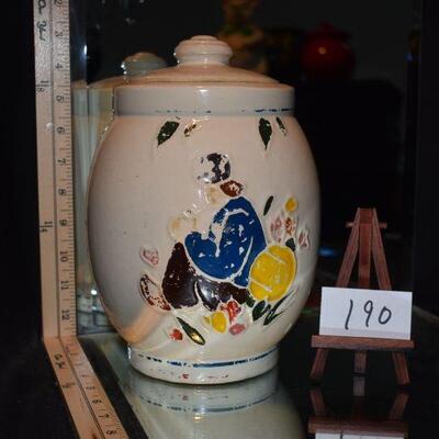 McCoy 1945 Dutchmen Cookie Jar w/Lid 