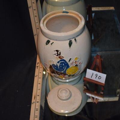McCoy 1945 Dutchmen Cookie Jar w/Lid 