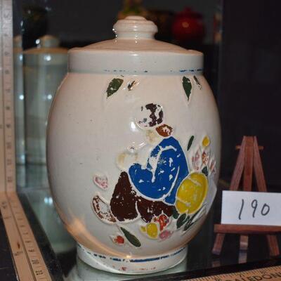 McCoy 1945 Dutchmen Cookie Jar w/Lid 